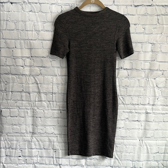 French Connection Charcoal Gray Short Sleeve‎ T-Shirt Dress Womans size 0 - Picture 1 of 4
